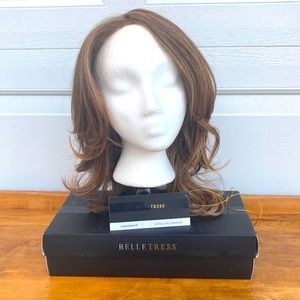 Belle Tress Americana lace front mono top long wig in color Nutella Buttercream